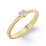 Zlatý zásnubní prsten DF 3292, žluté zlato s diamantem
