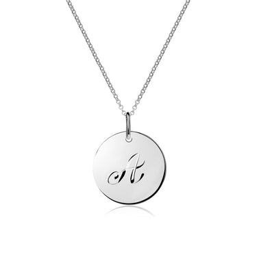 Stříbrný dámský přívěsek P373 – písmeno A, rhodium