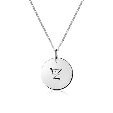 Stříbrný dámský přívěsek P373 – písmeno Z, rhodium