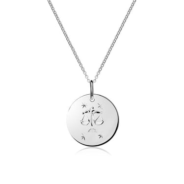 Stříbrný dámský přívěsek P373 – znamení Váhy, rhodium