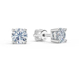 Dámské náušnice DF 3686 z bílého zlata s diamanty o celkové váze 1.04 ct