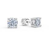 Dámské náušnice DF 3687 z bílého zlata s diamanty o celkové váze 1.44 ct