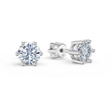 Dámské náušnice DF 3697 z bílého zlata s diamanty o celkové váze 1.44 ct