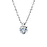 Zlatý náhrdelník DF 3735 z bílého zlata s diamantem o váze 0.72 ct