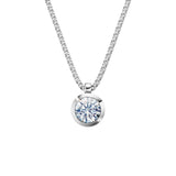 Zlatý náhrdelník DF 3736 z bílého zlata s diamantem o váze 0.90 ct