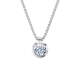 Zlatý náhrdelník DF 3737 z bílého zlata s diamantem o váze 1.00 ct