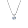 Zlatý náhrdelník DF 5465 z bílého zlata s diamantem o váze 0.72 ct