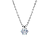 Zlatý náhrdelník DF 5465 z bílého zlata s diamantem o váze 0.72 ct