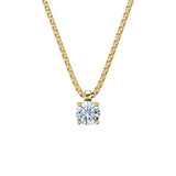 Zlatý náhrdelník DF 5476 ze žlutého zlata s diamantem o váze 0.72 ct