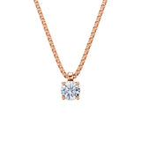 Zlatý náhrdelník DF 5476 z růžového zlata s diamantem o váze 0.72 ct