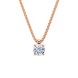 Zlatý náhrdelník DF 5477 z růžového zlata s diamantem o váze 0.90 ct