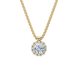 Zlatý náhrdelník DF 5487 ze žlutého zlata s diamanty o celkové váze 0.936 ct