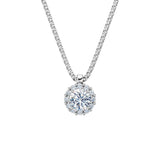 Zlatý náhrdelník DF 5487 z bílého zlata s diamanty o celkové váze 0.936 ct