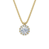 Zlatý náhrdelník DF 5488 ze žlutého zlata s diamanty o celkové váze 1.20 ct