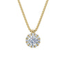 Zlatý náhrdelník DF 5489 ze žlutého zlata s diamanty o celkové váze 1.32 ct