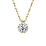Zlatý náhrdelník DF 5489 ze žlutého zlata s diamanty o celkové váze 1.32 ct
