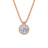 Zlatý náhrdelník DF 5489 z růžového zlata s diamanty o celkové váze 1.32 ct